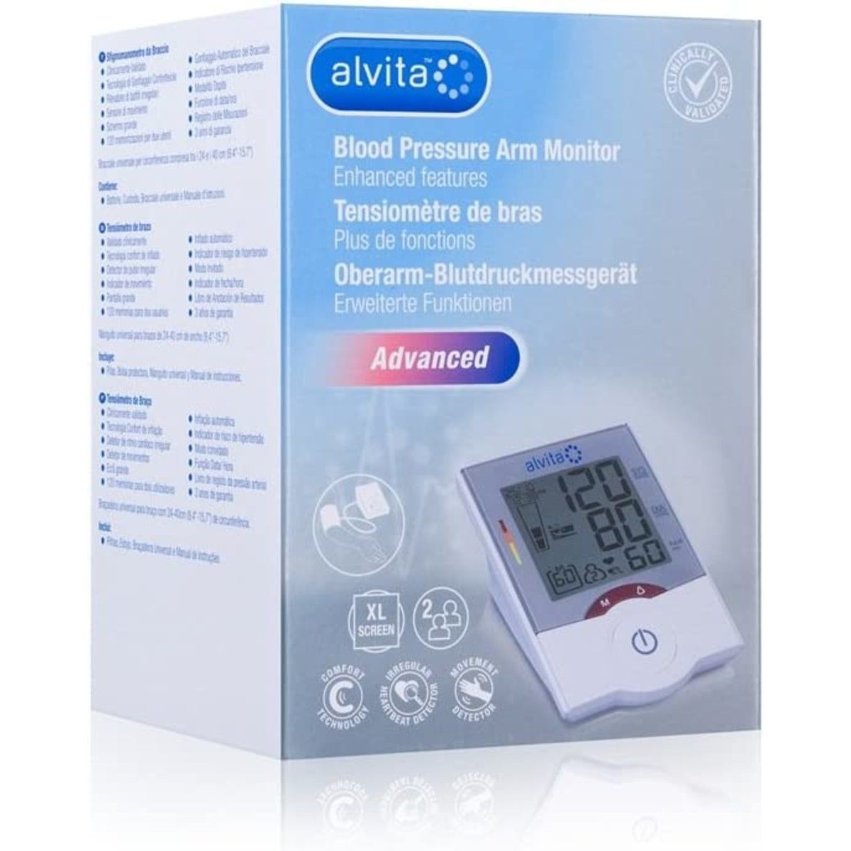 ALVITA TENSIOMETRO DE BRAZO ADVANCED 1 UNIDAD