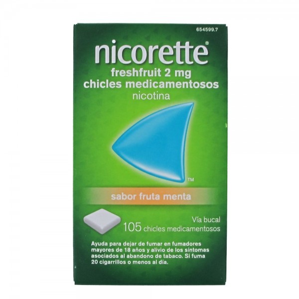 NICORETTE FRESHFRUIT 2MG CHICLES 105CHICLES