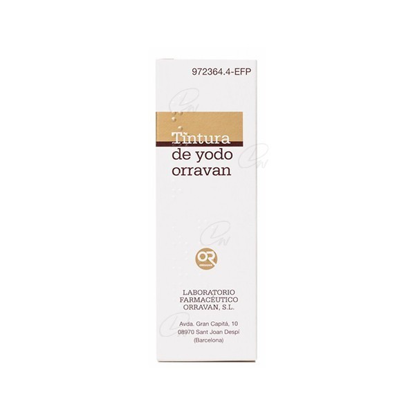 TINTURA DE YODO ORRAVAN SOLUCION 1 frasco de 25 ml