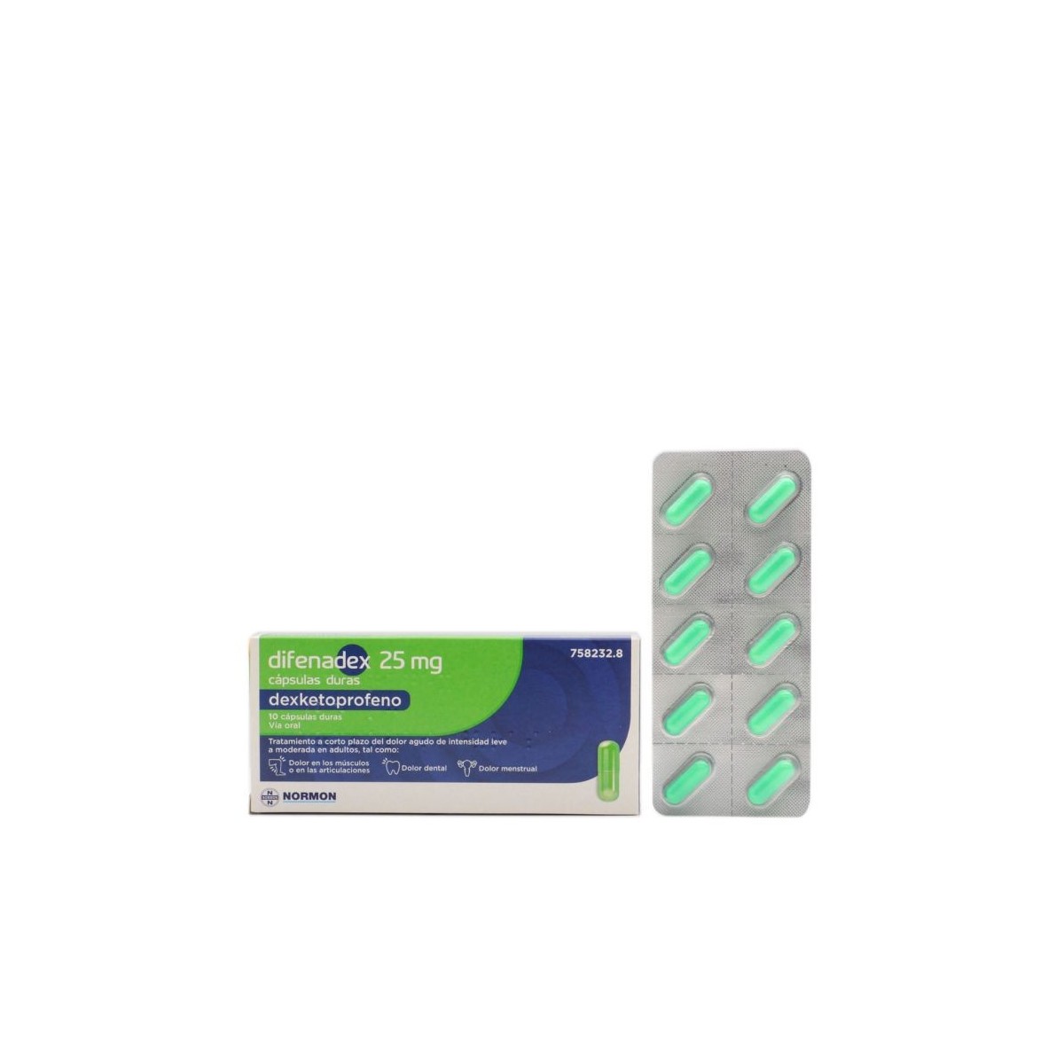 DIFENADEX 25MG 10 CAPS