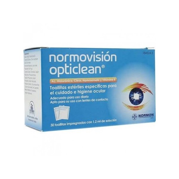 NORMOVISION OPTICLEAN 30 TOALLITAS