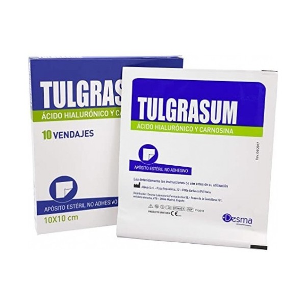 TULGRASUM APOSITO ESTERIL 10 UNIDADES 10CMX10CM