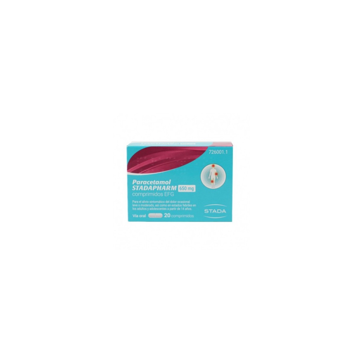 PARACETAMOL STADAPHARM EFG 650MG 20 COMPRIMIDOS