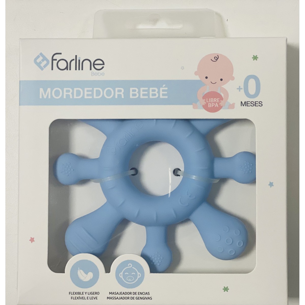 MORDEDOR BEBE FARLINE AZUL
