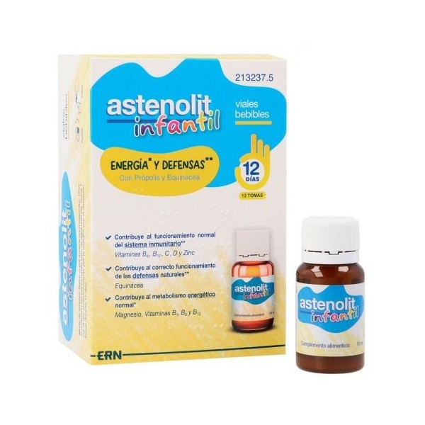 ASTENOLIT INFANTIL 12 VIALES 10 ML