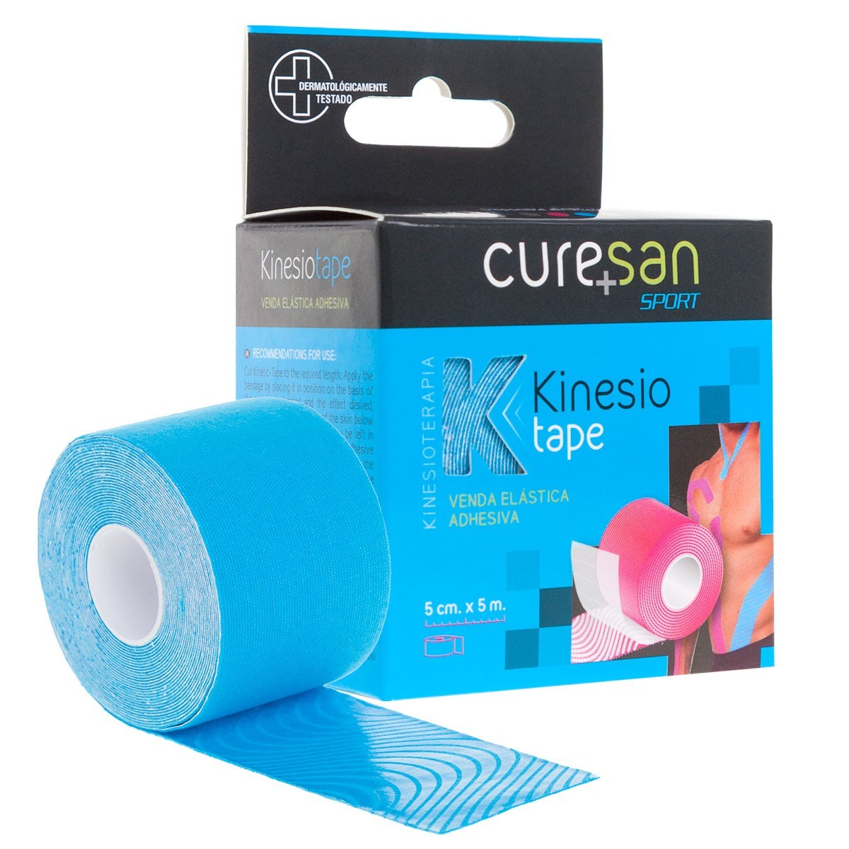 CURESAN KINESIOTAPE 1 UNIDAD 5M x 5 CM COLOR AZUL