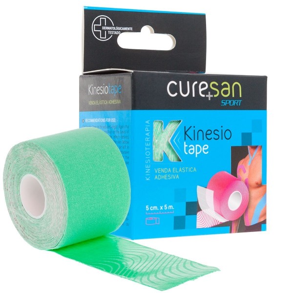 CURESAN KINESIOTAPE 1 UNIDAD 5M x 5 CM COLOR VERDE