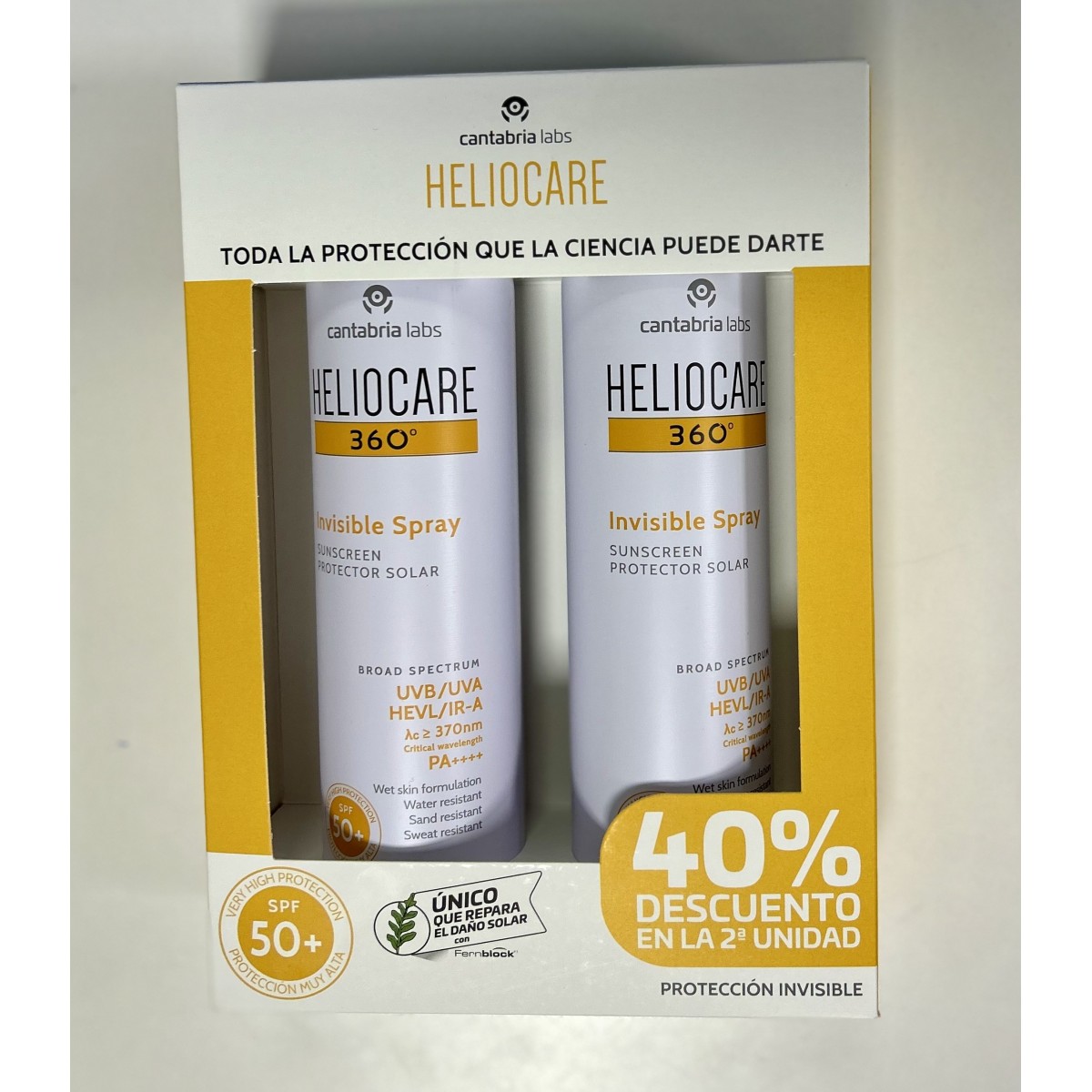 PACK HELIOCARE 360 INVISIBLE SPRAY 2 UNIDADES...