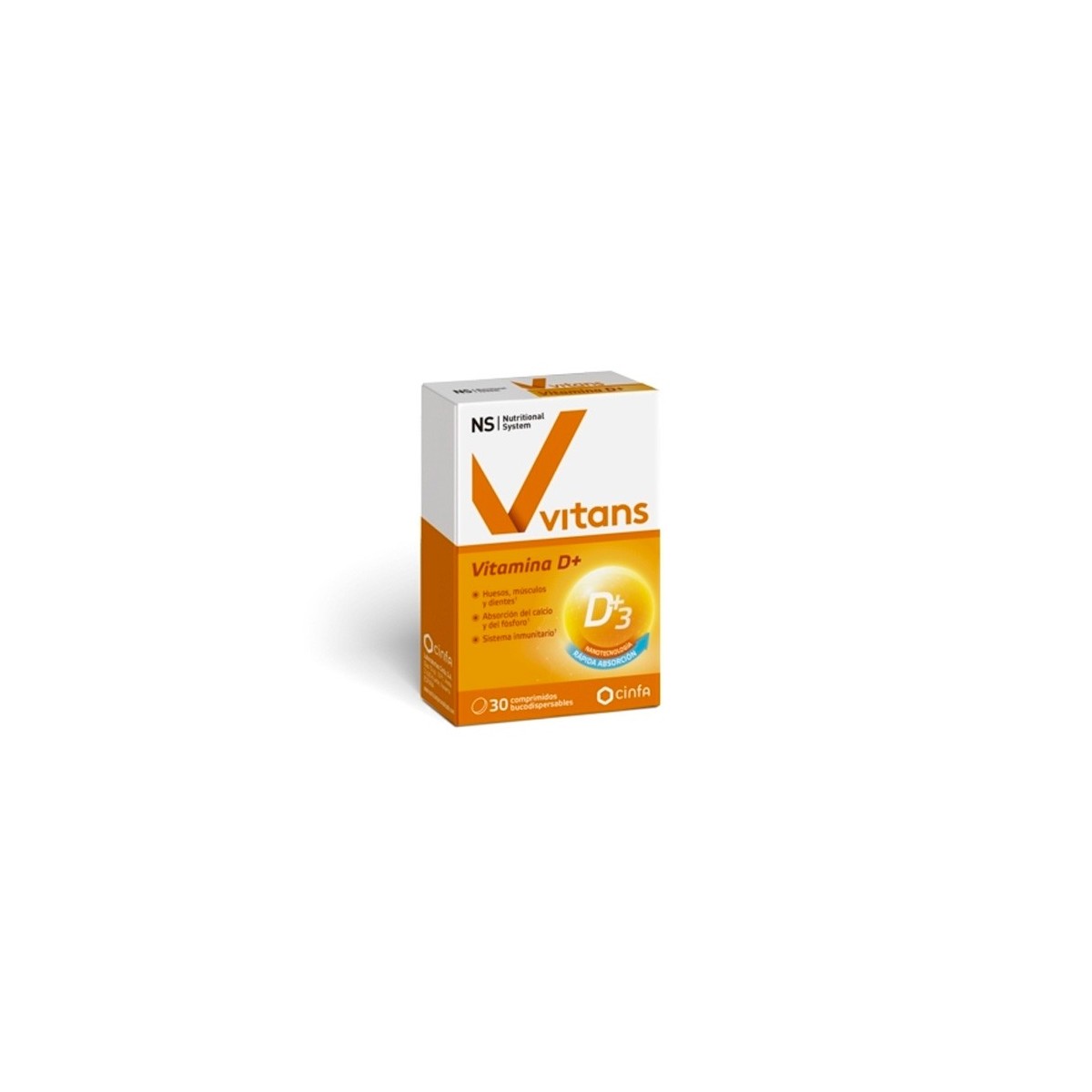 NS VITANS VITAMINA D  30 COMPRIMIDOS...