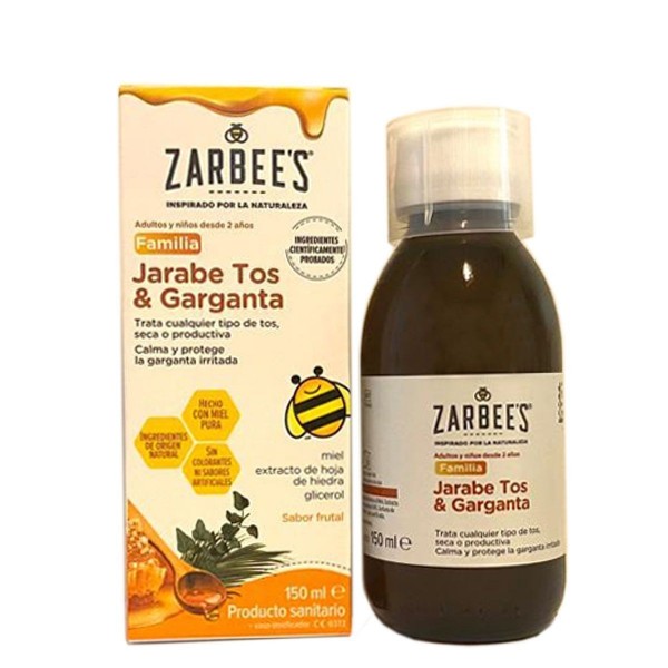 ZARBEES JARABE FAMILIA TOS Y GARGANTA FRASCO 150 ML