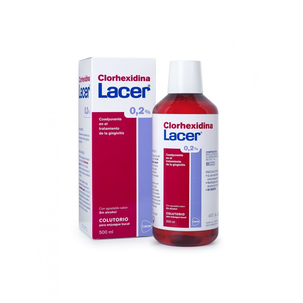 LACER COLUTORIO CLORHEXIDINA 02 500ML