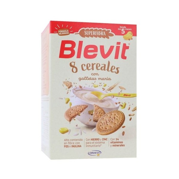 BLEVIT SUPERFIBRA 8 CEREALES CON GALLETA MARIA