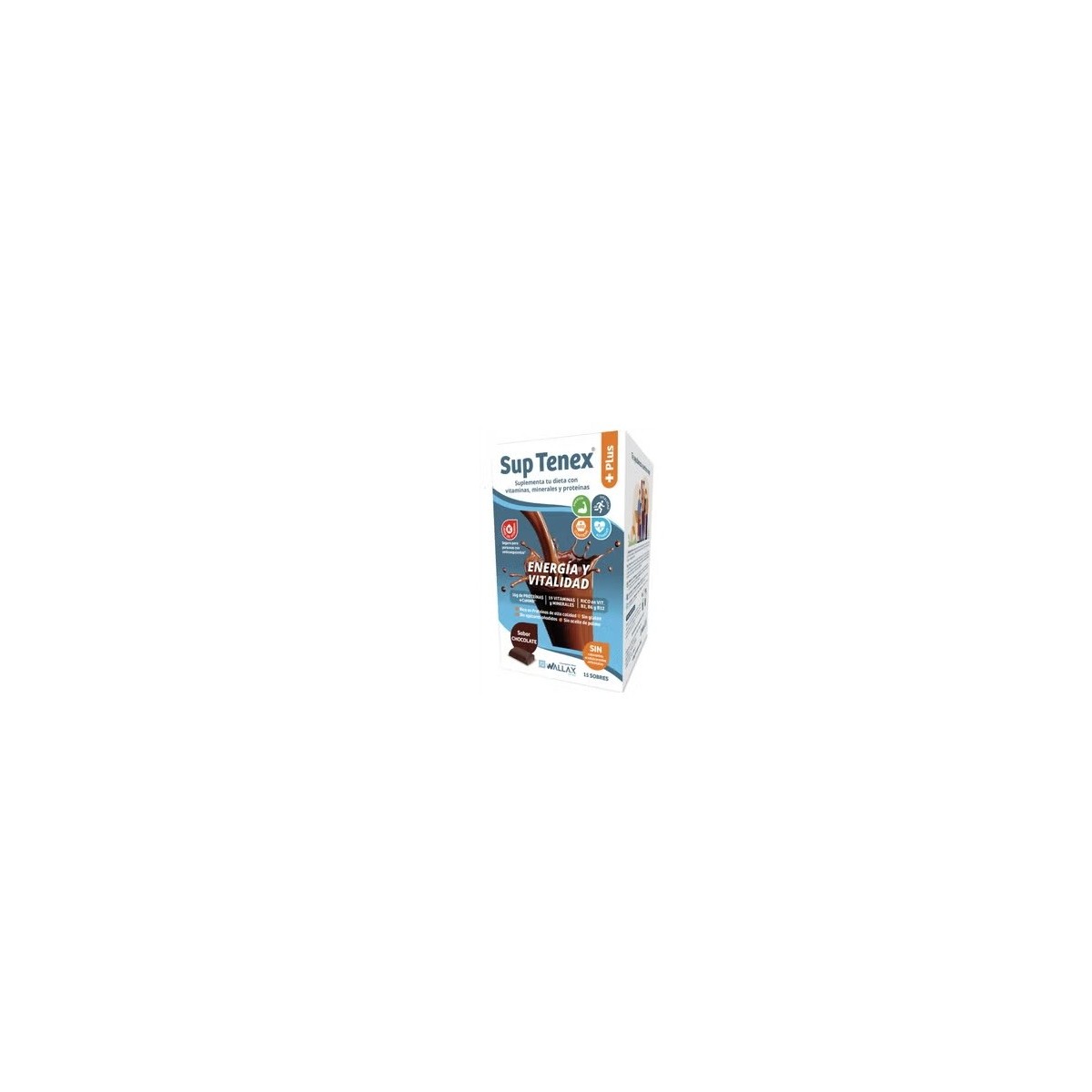 SUP TENEX PLUS 15 SOBRES SABOR CHOCOLATE