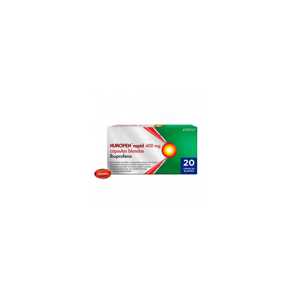 NUROFEN RAPID 400 MG 20 CAPSULAS BLANDAS