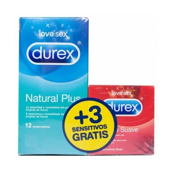 Pack durex natural+sensitive confort