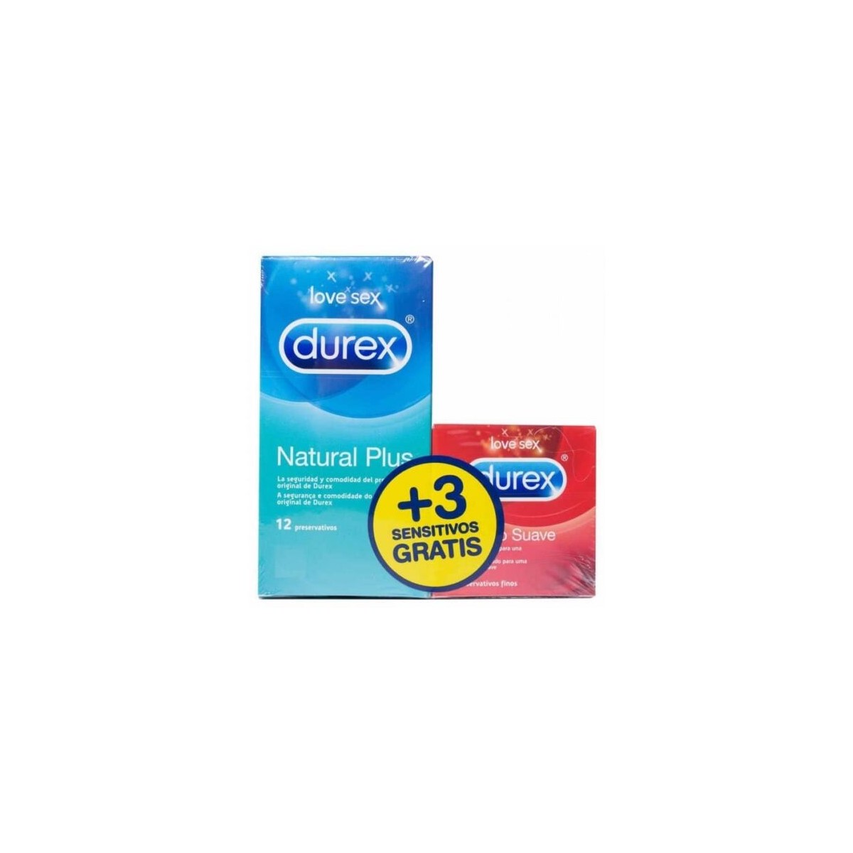 Pack durex natural+sensitive confort