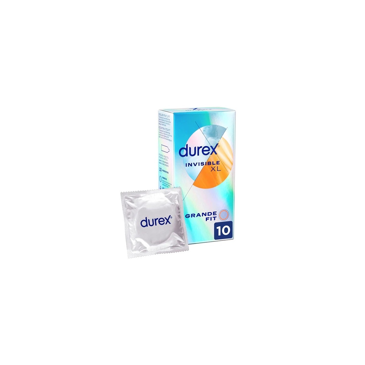 DUREX INVISIBLE XL PRESERVATIVOS 10UD