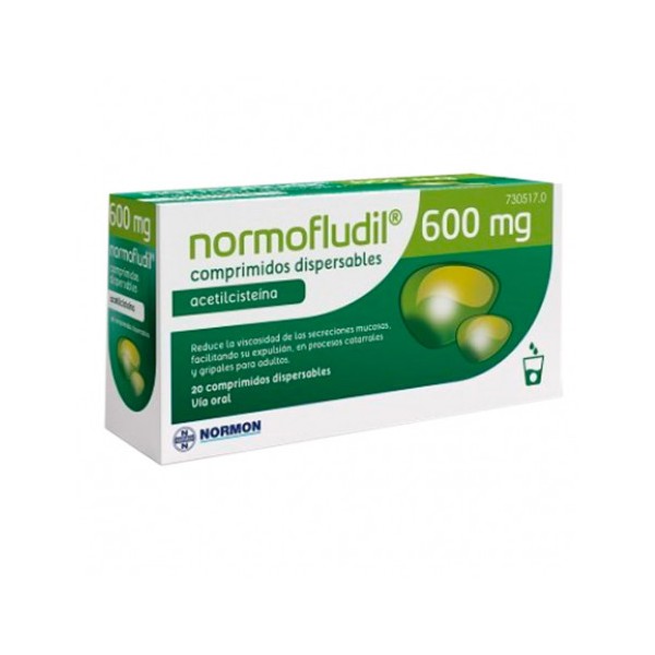 NORMOFLUDIL FORTE 600MG 20 COMPRIMIDOS DISPERSABLES