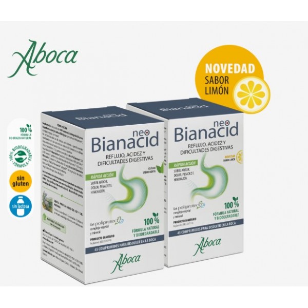 NEOBIANACID 45 COMPRIMIDOS SABOR LIMÓN