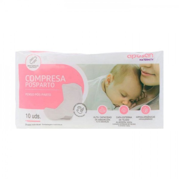 COMPRESA POSTPARTO APOSAN MATERNITY 10 UNI