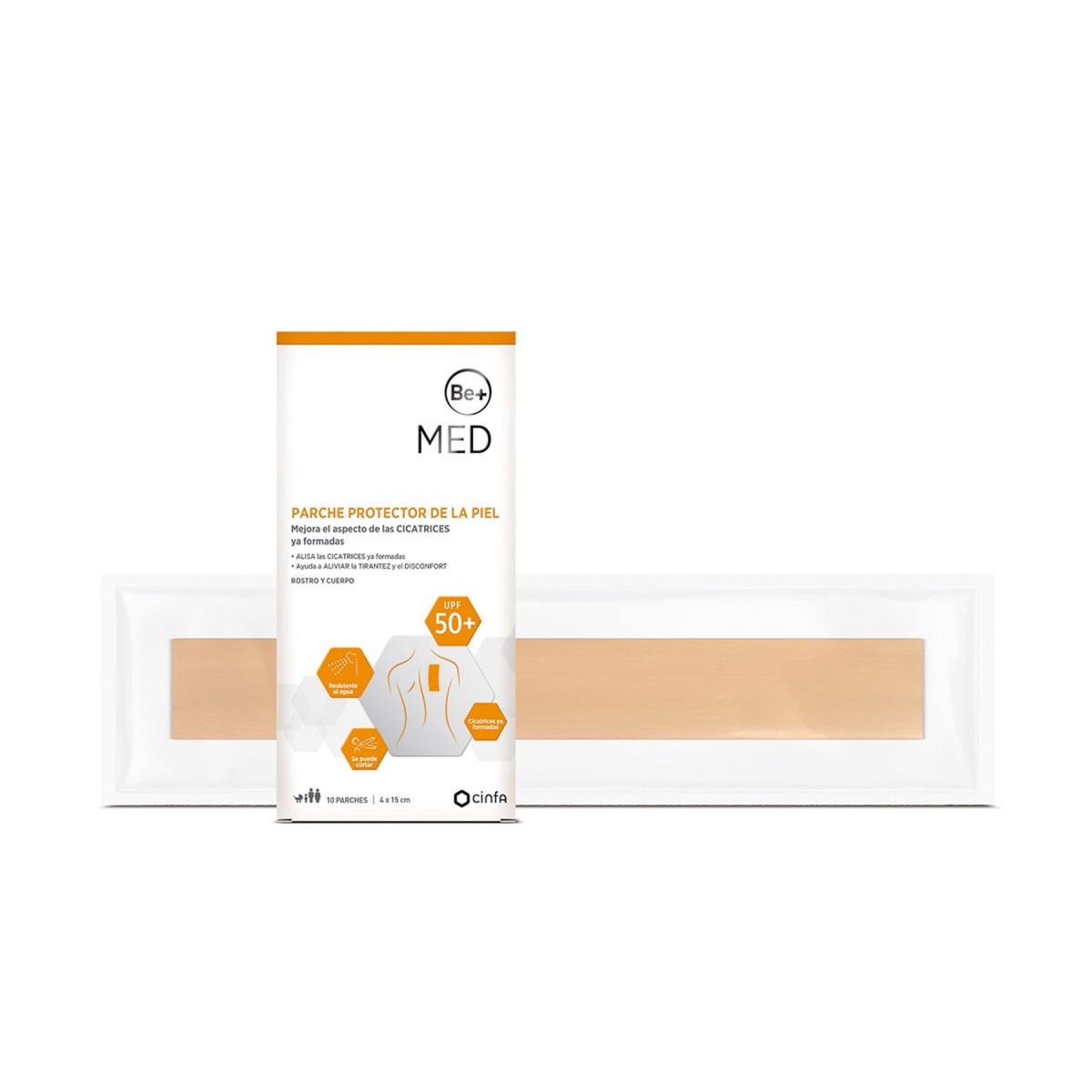 BE+MED PARCHE PROTECTOR PIEL 10 PARCHES 5CMX4CM