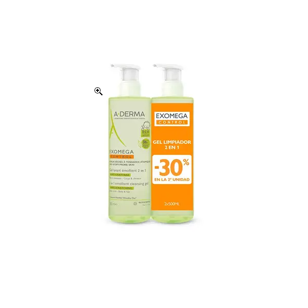 A-DERMA EXOMEGA CONTROL PACK DUO GEL LIMPIADOR