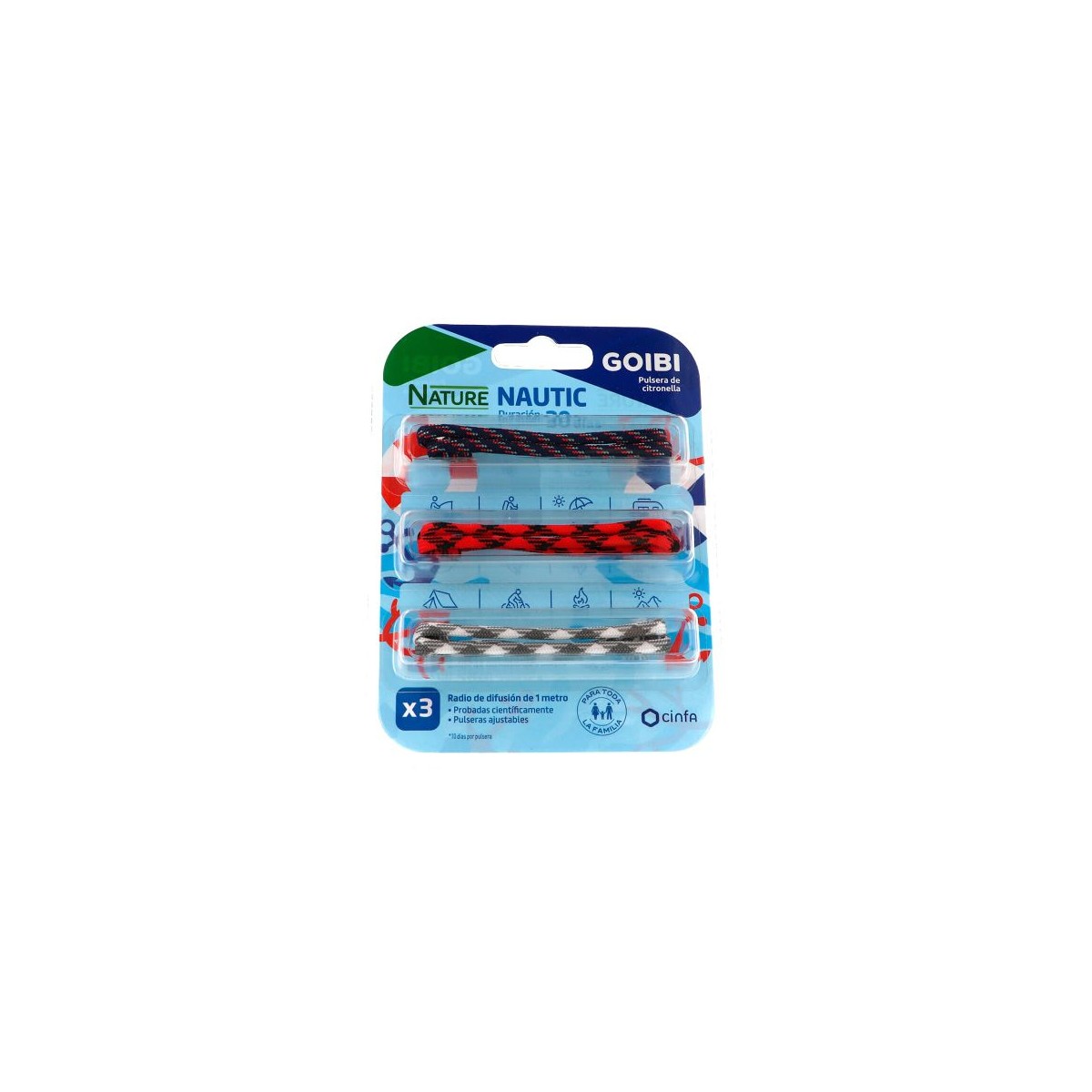 GOIBI PULSERA CITRONELLA NAUTIC 3 UNI