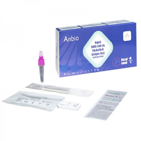 TEST ANTIGENOS AUTODIAGNOSTICO SARS-COV-2/GRIPE ANBIO 1...