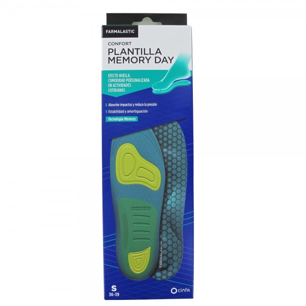 PLANTILLAS FARMALASTIC MEMORY DAY 2 UNIDADES TALLA S