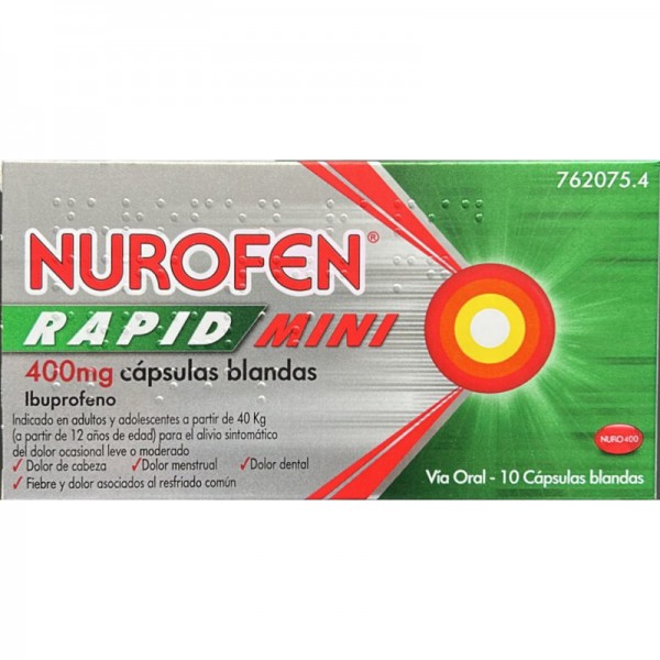 NUROFEN RAPID MINI 400MG 20 CAPSULAS BLANDAS