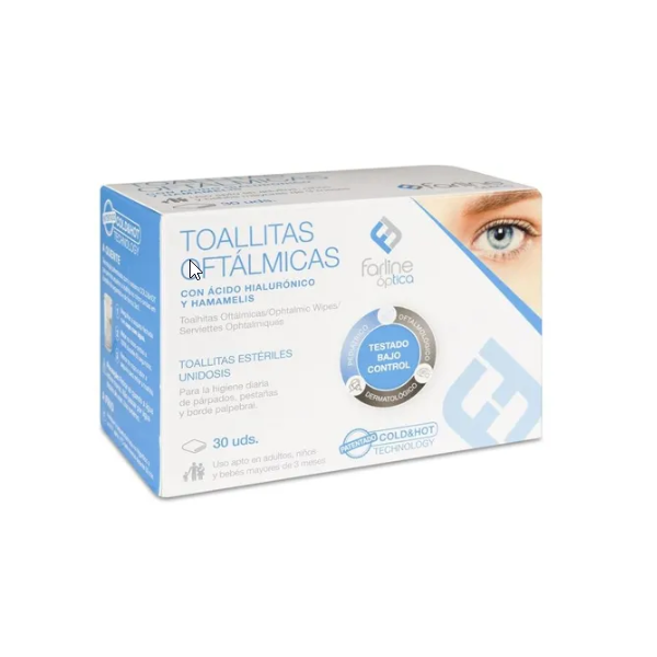 FARLINE OPTICA TOALLITAS OFTALMICAS AH COLD&HOT 10 UNIDADES