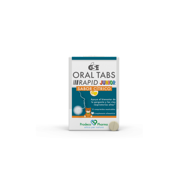 GSE ORAL TABS JUNIOR SABOR FRESA 12 COMP