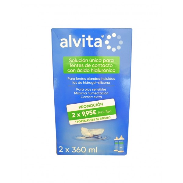 ALVITA SOLUCION UNICA LENTES DE CONTACTO 2X360