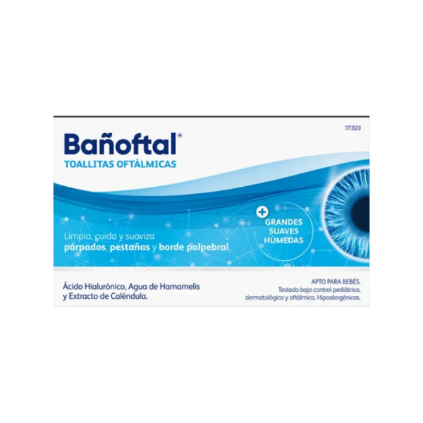 BAÑOFTAL TOALLITA OCULAR ESTERIL 20 UNIDADES