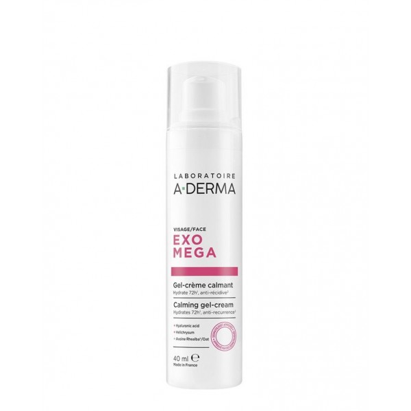 A-DERMA EXOMEGA GEL-CREMA FACIAL CALMANTE 1 ENVASE 40 ML