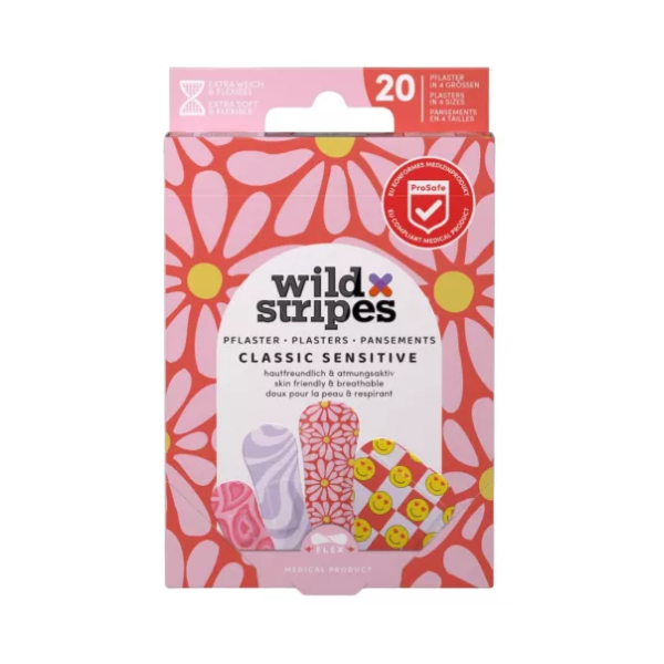 WILD STIPES TIRITAS ROSAS 20 UNIDADES
