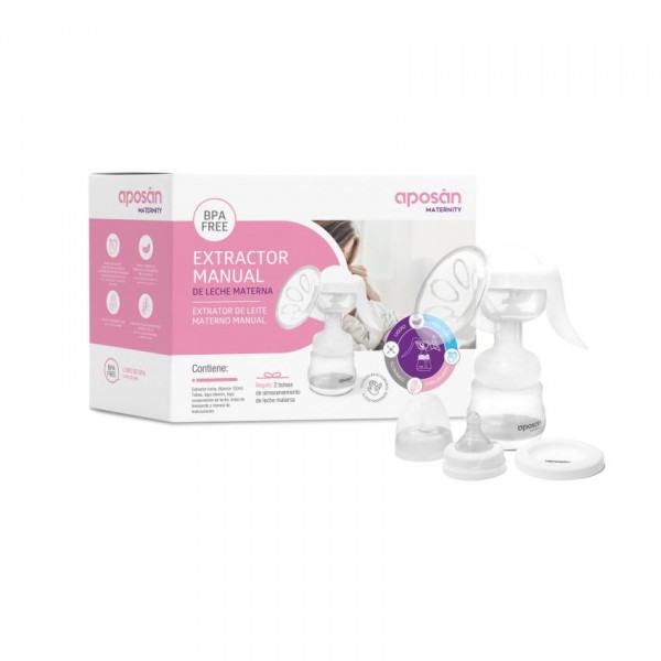 EXTRACTOR MANUAL DE LECHE MATERNA APOSAN MATERNITY 1 UNIDAD