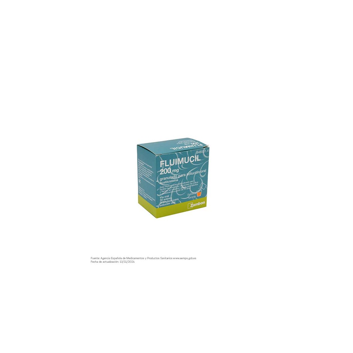 FLUIMUCIL 200 mg GRANULADO PARA SOLUCION ORAL...