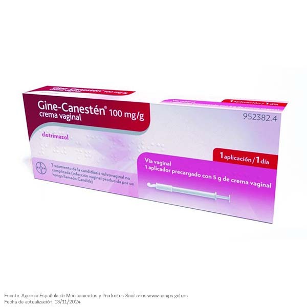 GINECANESTEN 100 mgg CREMA VAGINAL 1 tubo de 5 g