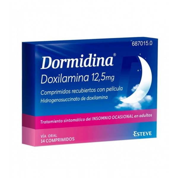 DORMIDINA DOXILAMINA 125 mg COMPRIMIDOS RECUBIERTOS CON...