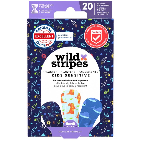 TIRITAS WILD STRIPES KIDS SENSITIVA SPACE 20 APOSITOS