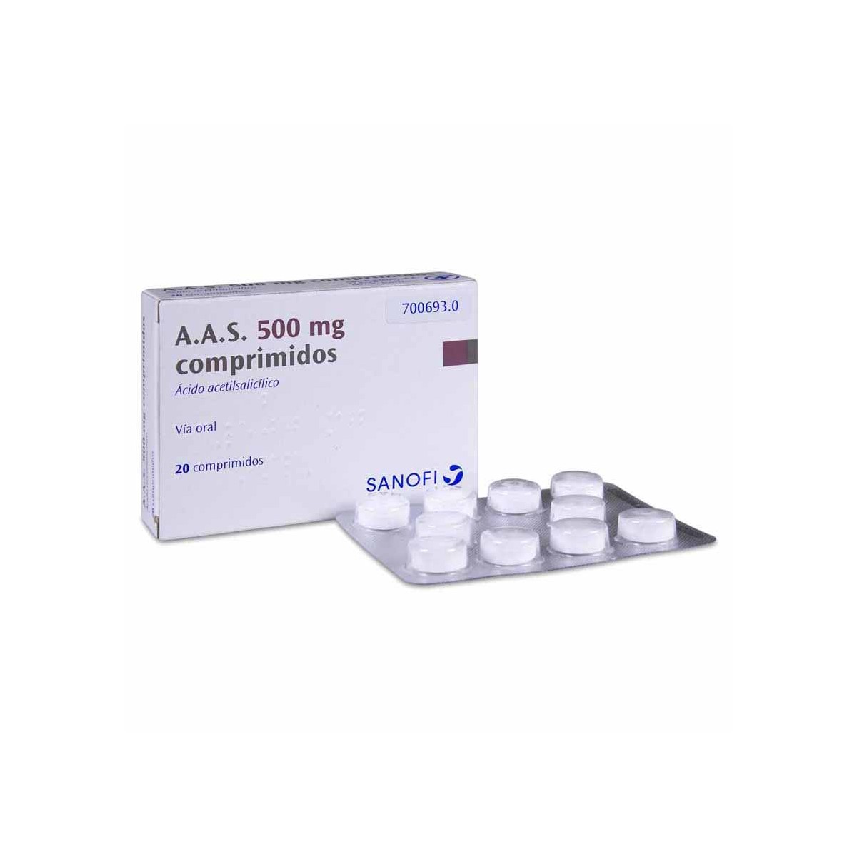 AAS 500 MG 20 COMPRIMIDOS