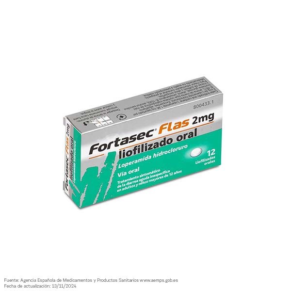 FORTASEC FLAS 2 mg 12 COMPRIMIDOS LIOFILIZADOS ORALES