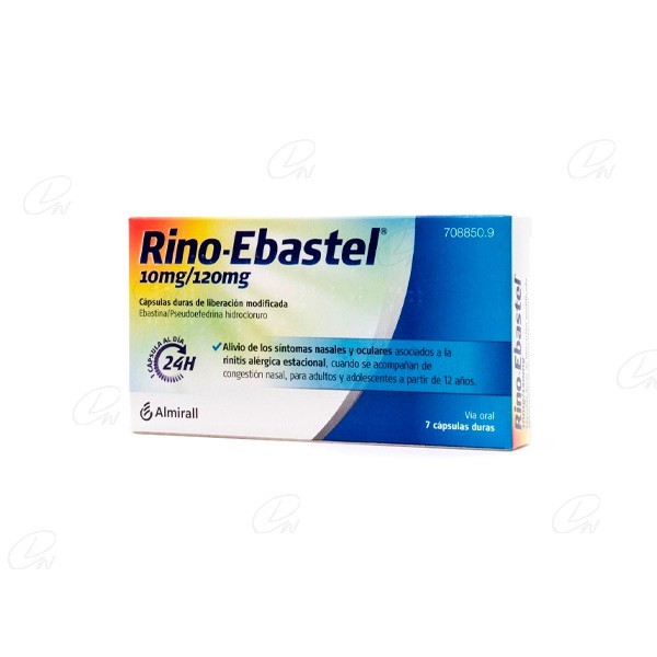 RINO EBASTEL 10120 MG 7 CAPSULAS