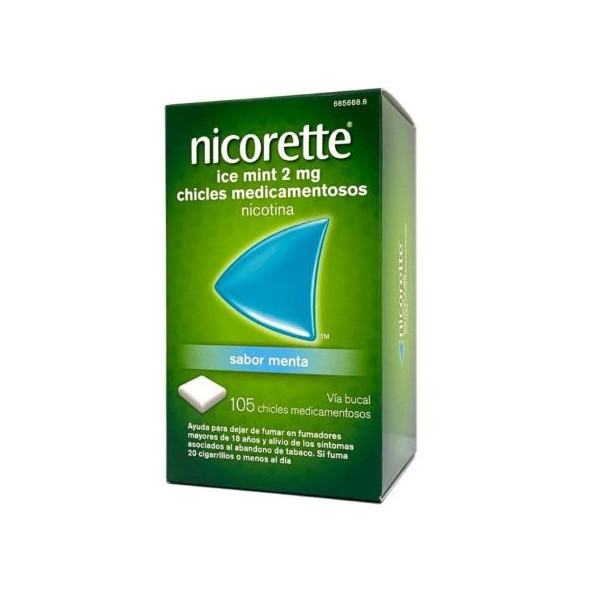 NICORETTE ICE MINT 2 MGR 105 CHICLES