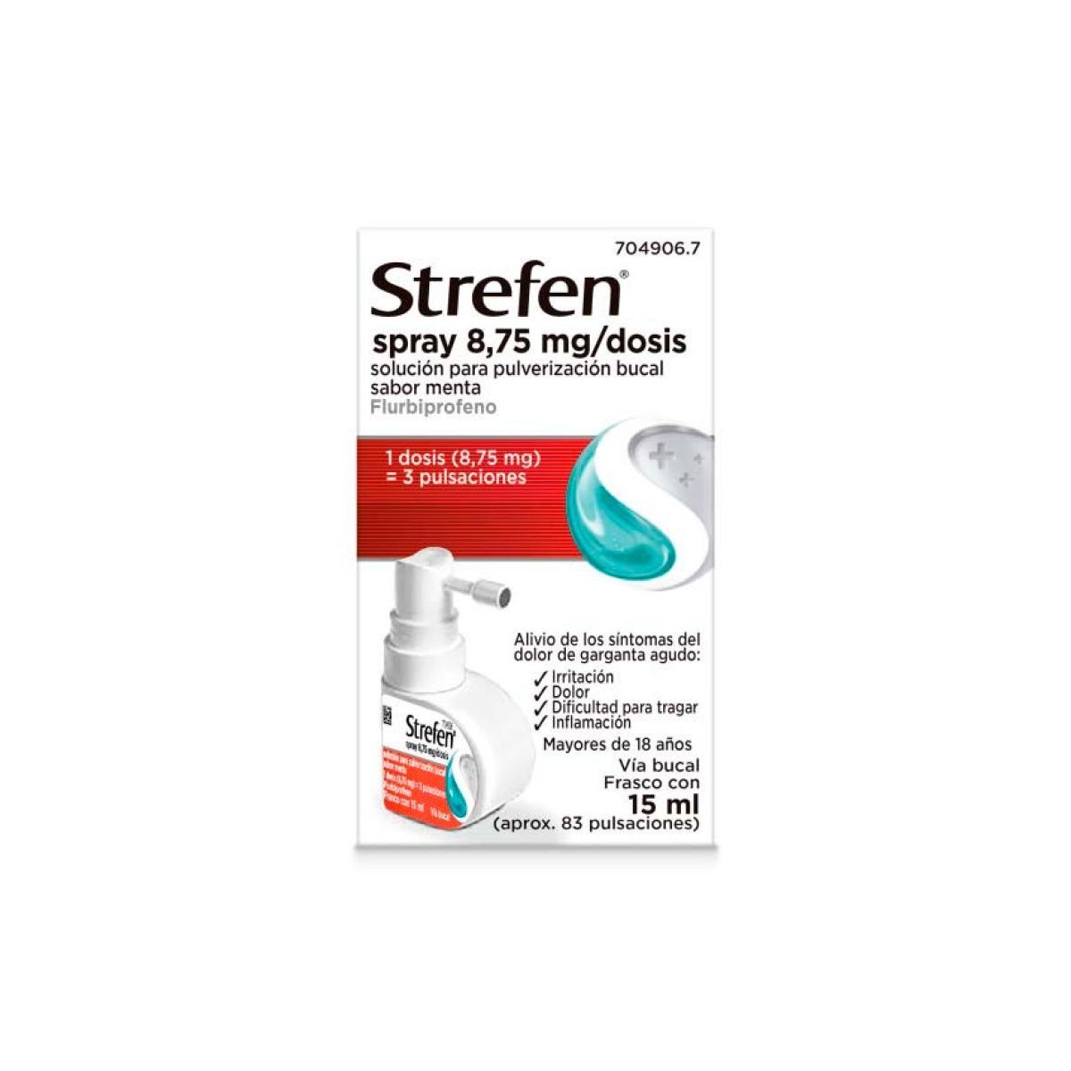 STREFEN SPRAY 875 MGDOSIS SOLUCION PARA...