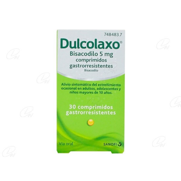 DULCOLAXO BISACODILO 5 mg COMPRIMIDOS GASTRORRESISTENTES...