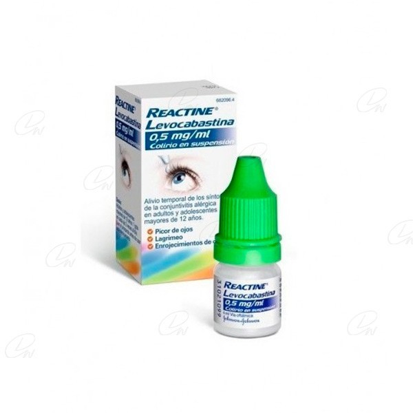 REACTINE LEVOCABASTINA 05mgml COLIRIO EN SUSPENSION 1...