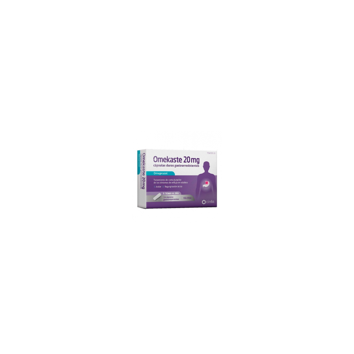 OMEKASTE 20 MG 14 CAPSULAS GASTRORRESISTENTES