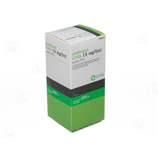 AMBROXOL CINFA EFG 3 MGML JARABE 200 ML FRASCO PET